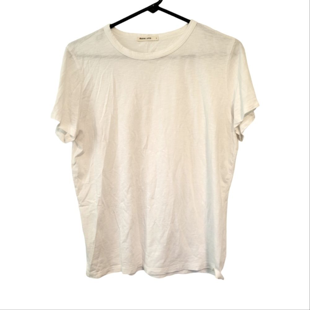 Marine Layer White Supima Cotton Modal T-Shirt Size Large
